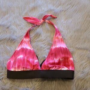 LA Blanca‎ by rod Beattie womens red, pink and brown swimsuit top size 12